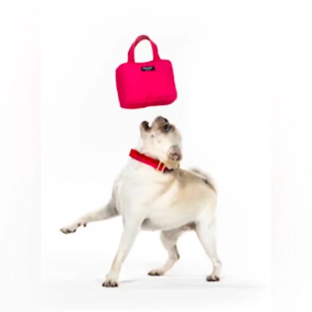NWT • Kate Spade • New York • Pink Handbag • Dog Chew Toy • Size Medium - Picture 5 of 5